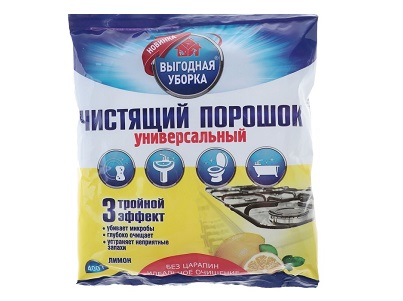 Порошок Выгодная уборка Лимон чистящий универсальный 400г