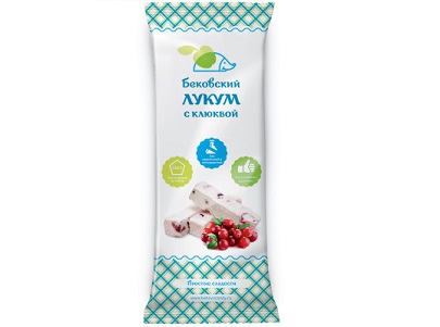 Лукум Бековский с клюквой 250г