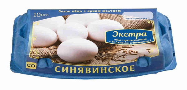 Яйцо Синявинское к завтраку СО Экстра селен 10шт