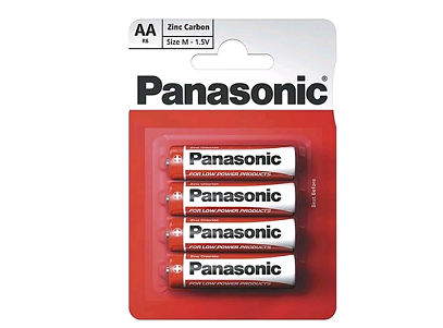 Батарейки Panasonic R6 AA Zinc Carbon 1.5B 4шт