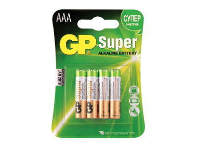 Батарейки GP 24 A(LR03)-U4-AAA 4шт