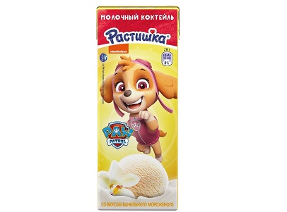 Коктейль Растишка 2% 210г ван.мороженое