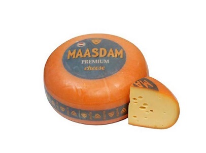 Сыр Маасдам Премиум круг 45% Три Короны