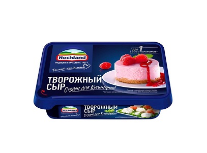 Сыр тв. Хохланд для кулинарии 65% 180г ванна БЗМЖ