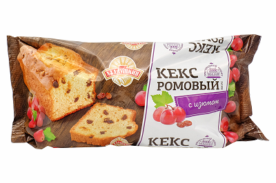 Кекс Ромовый с изюмом 350г Аладушкин