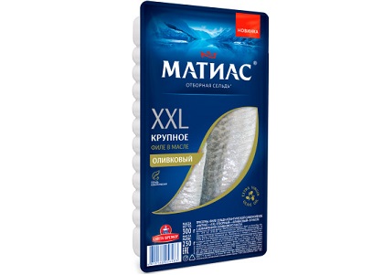 Сельдь Санта Бремор Матиас XXL Оливковый 300г филе
