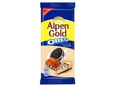 Шоколад Альпен Голд OREO Классический чизкейк 90г