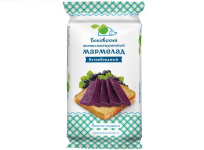 Мармелад Бековский бутербродный черносмород. 270г