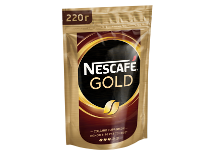 Кофе Нескафе Голд  220г пакет