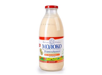 Молоко Первозданное стер. топл. 4,3% 750мл ст/б БЗМЖ