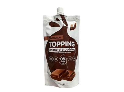 Соус BOMBBAR Topping шоколадный пудинг 240г доз.