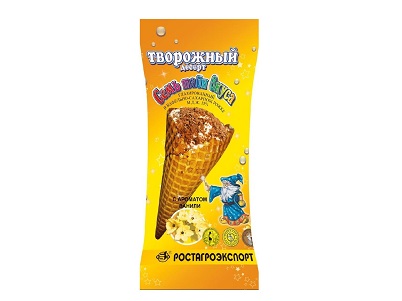 Десерт тв. Семь тайн вкуса в ваф.рожке 15% 60г ваниль
