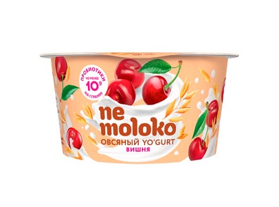 Продукт овсяный Nemoloko 130г вишня