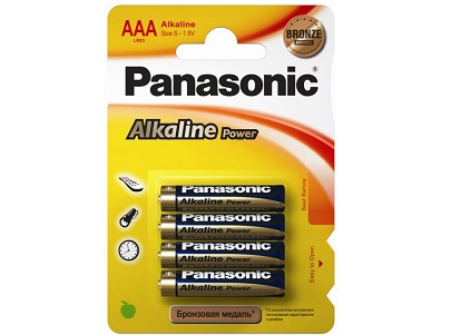 Батарейки Panasonic LR03 AAA Alkaline 1,5В 4шт