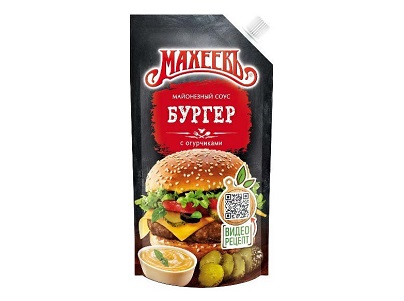 Майонезный соус Махеев Бургер соус 50,5% 200г доз.