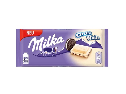 Шоколад Milka Белый с печеньем OREO  100г