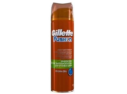 Гель д/бритья Gillette Fusion Sensitive Skin д/чувств.кожи 200мл