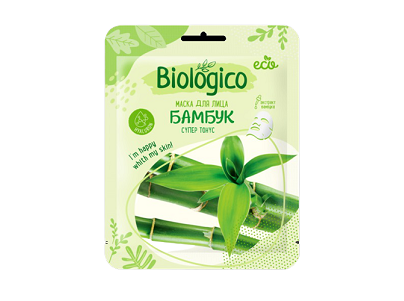 Маска д/лица Biologico бамбук 1шт