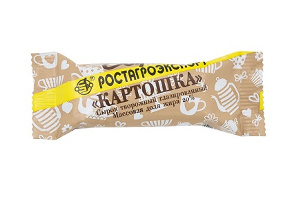 Сырок гл. Картошка 20% 45г ваниль РостАгроЭкспорт