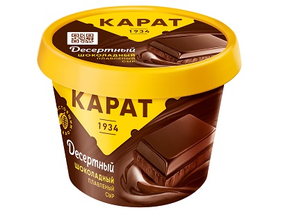 Сыр пл. Шоколадный десертный 30% 230г КАРАТ