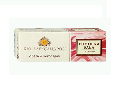 Пирожное Б.Ю.Алекс-ов Ромовая баба изюм/бел.шок. 40г