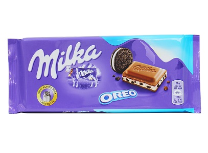 Шоколад Милка молочный с печеньем OREO 100г