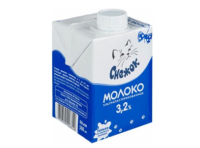 Молоко Снежок ультрапаст. 3,2% 500мл