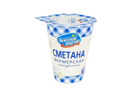 Сметана Залесский Фермер 20% 300г БЗМЖ