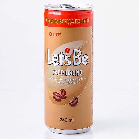 Напиток Lotte Let's Be Капучино 240мл ж/б