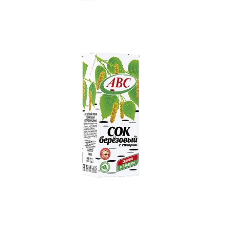 Сок ABC Берёзовый с сахаром 0,2л