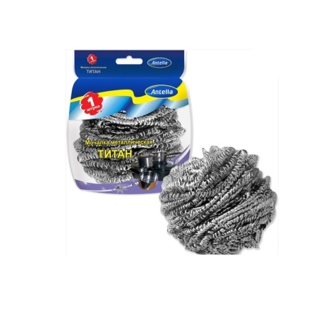Мочалка Antella д/посуды 12г Титан  3747