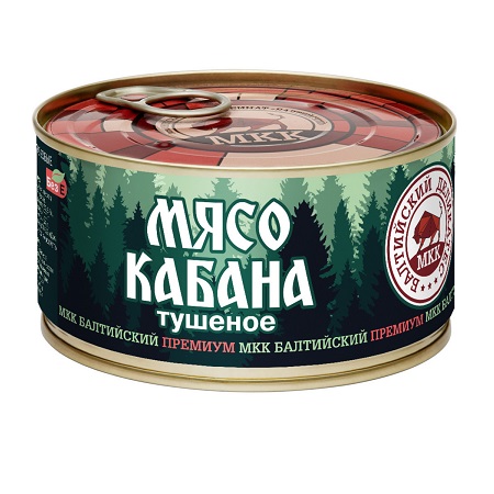 Мясо кабана туш. 325г МКК Балтийский