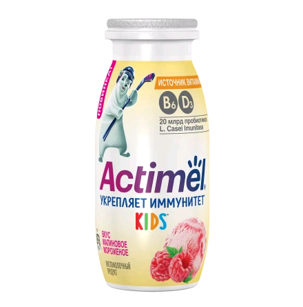 Напиток Актимель 1,5% 95г 1шт малиновое мороженое БЗМЖ