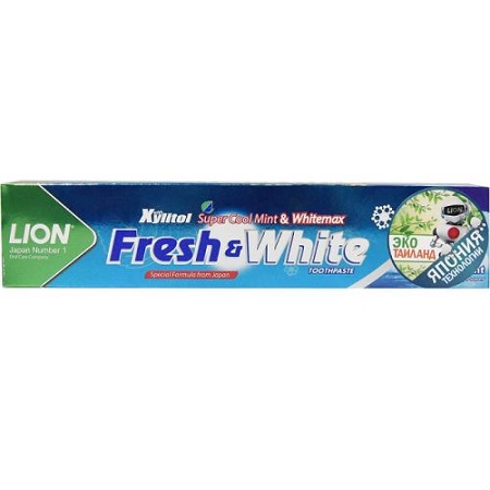 Паста/з Lion Fresh & White отбеливающая мята 160г