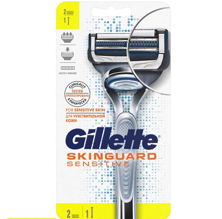 Станок Gillette Skinguard Sensitive + 2 кас.