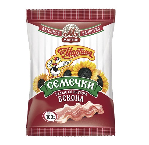 Семечки От Мартина Белые со вкусом бекона 100г