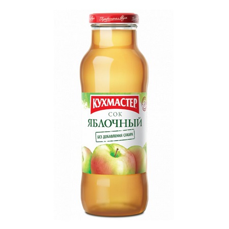 Сок Кухмастер Яблочный осв. 0,68л