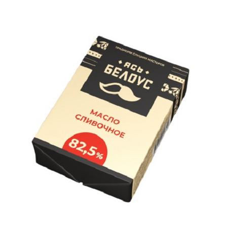 Масло Сливочное 82,5% 180г Ясь Белоус БЗМЖ