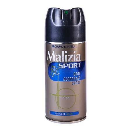 Дезодорант MALIZIA Sport energy 150мл спрей
