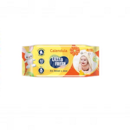 Салфетки/вл Ultra Fresh Baby календула 60шт