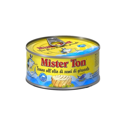 Тунец Mister Ton филе-ломтики в масле 160г