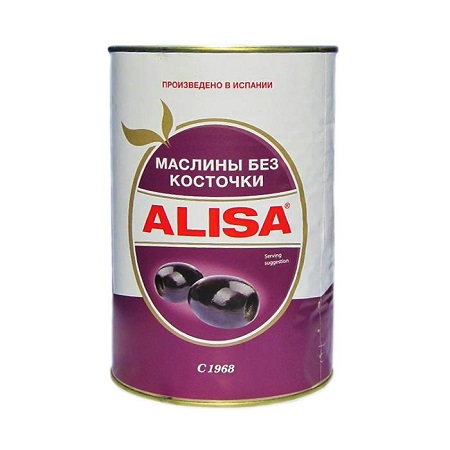 Маслины ALISA без косточки 350г