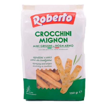 Палочки хлебные Roberto мини гриссини с розмарином