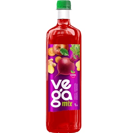 Напиток ВегаМикс свекла/морковь/имбирь/яблоко н/г 1л