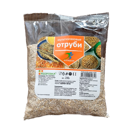 Отруби Здоровка мультизлаковые 200г