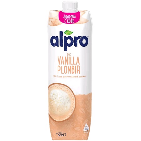 Напиток Alpro соевый с кальц. Vanilla Plombir 1л