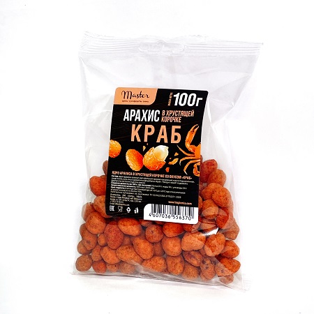 Арахис Мастер вкус краба 100г