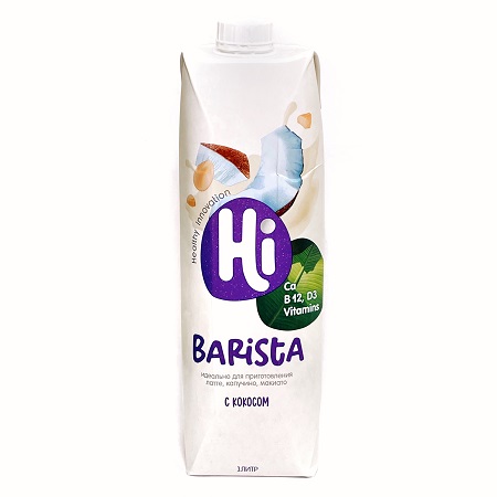 Напиток Соевый Hi BARISTA кокос/кальций/вит.1,8% 1л тетра-пак