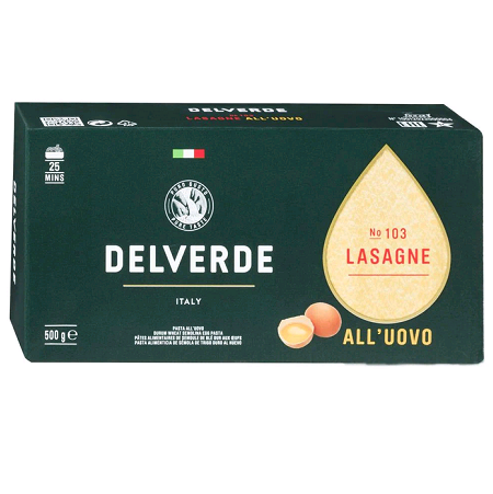 Макароны Delverde лазанье яичные №103 500г