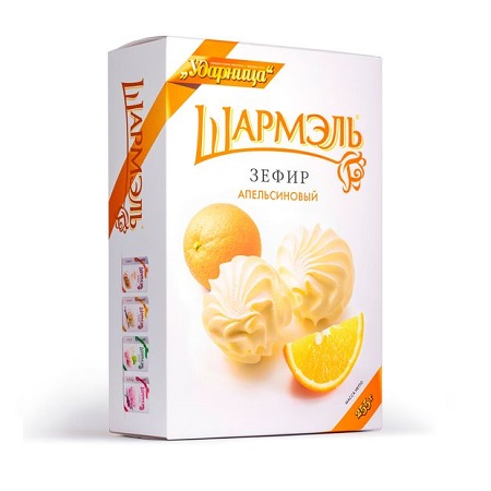 Зефир Шармель апельсиновый 255г